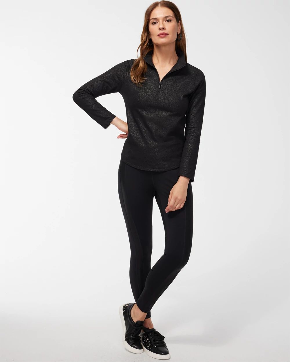 Zenergy Foil Half Zip Pullover | Chico's